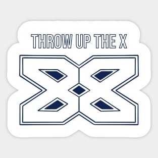 Throw up the X - Dallas Cowboys Sticker